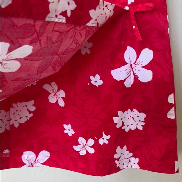 White Stag Women’s Floral VTG Red Hawaiian Hibiscus SKORT Size 10 - Picture 7 of 12
